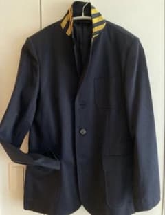 ラルフローレン 紺ブレ キッズ 百貨店購入 ストライプ襟 ◇ 美品 
