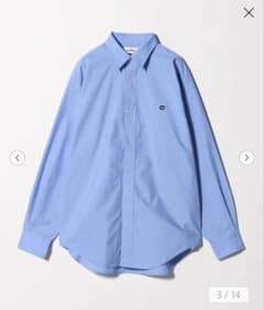 〈NICE WEATHER〉ソリッドワンポイントシャツ 白 [美品]のサムネイル