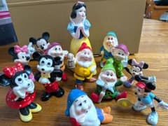 Disney】 白雪姫と七人の小人・ミッキー＆ミニー 陶器フィギュアセット