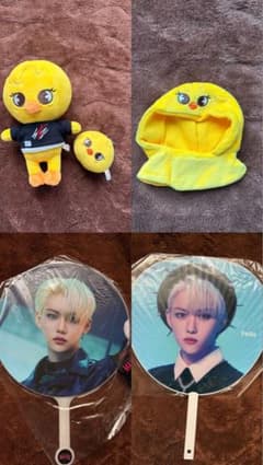 straykids バンチャン うちわ2枚、うちわカバー、ペンラカバー バンチャン STRAYKIDS ストレイキッズ スキズ 透明 うちわ 韓流 グッズ