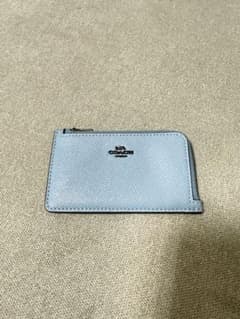 COACH パスケース コインケース ライトブルーのサムネイル