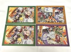 이치 반 쿠지 NARUTOP99 - 호화 絢爛忍絵巻 - E 상 4 장 세트