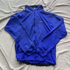 90年代 patagonia ハーフジップ ナイロンジャケット M ブルーのサムネイル
