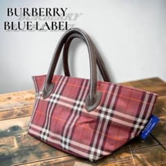 BURBERRY BLUE LABEL ミニトート ノバチェック ピンク×レッド - メルカリ