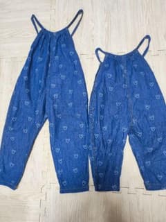 BABYDOLL　ミッキー　おそろいコーデ　サロペット　100cm 80cmのサムネイル