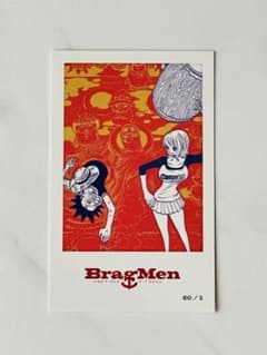 ワンピース BragMen ナミ ルフィ チェキ風カード - メルカリ