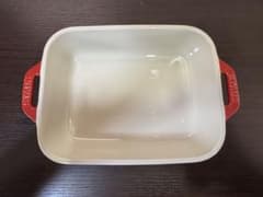 STAUB セラミック レッド　レクタンギュラーディッシュ 20m 耐熱皿のサムネイル