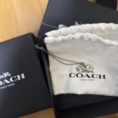 COACH (コーチ)スターリングシルバー ダブルチャームネックレスのサムネイル