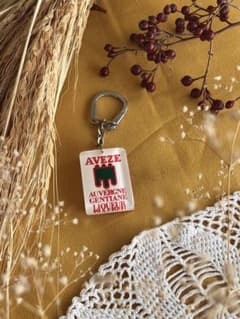 프렌치 키홀더 식전주 AVEZE 빈티지 광고 오베르뉴 엠블럼