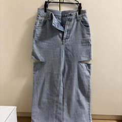 GRLサイドスリットダメージデニムワイドパンツのサムネイル