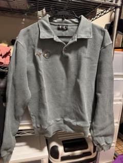 w*e様 thug club サグクラブ　　　グランジ　ニットポロ　Lサイズ w*e様 thug club サグクラブ グランジ ニットポロ Lサイズ - メルカリ