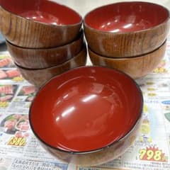 お椀セット　6個セット　漆器のサムネイル