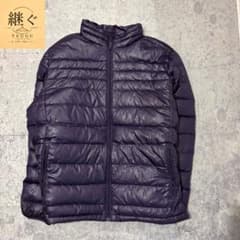 vintage 00s 軽量 ダウンジャケット パープル 無地