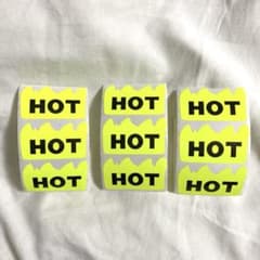ホットステッカー HOT STICKER シール 蛍光イエローのサムネイル