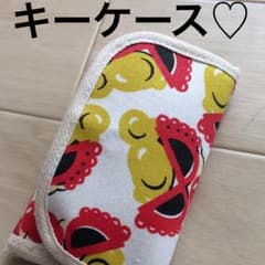 ハンドメイド ヒスミニフェイス柄 キーケース♡のサムネイル