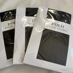 POLO RALPH LAUREN ヘリンボーン柄タイツ 30D 3足セット