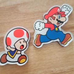 スーパーマリオ　アクリルマグネット　2個セットのサムネイル