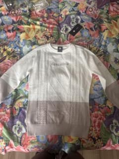 descente ケーブルニットセーター ホワイトのサムネイル