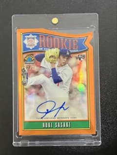 25シリ】 佐々木朗希 Bowman Chrome RC Auto 直筆サイン - メルカリ