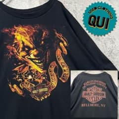 レア 古着○両面プリントTシャツ ハーレーダビッドソン メンズ4XLのサムネイル