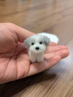 手乗りわんこ　シーズー　全身　マット付のサムネイル