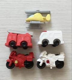 おもしろ消しゴム 乗り物セット② ミニチュアのサムネイル