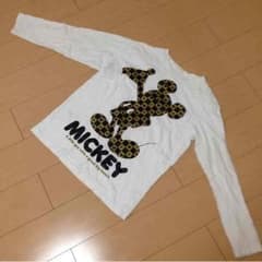 スラムダンク様2枚セットDisney ミッキープリント長袖Tシャツ サイズLのサムネイル