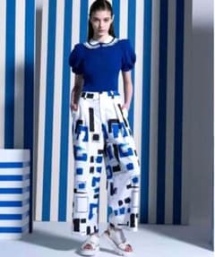 極美品✨ Sov. オリジナル幾何柄プリントパンツ　23SS　近年　ワイド　36 極美品✨ Sov. オリジナル幾何柄プリントパンツ 23SS 近年 ワイド 36