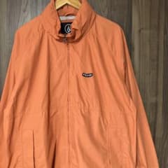 VOLCOM ボルコム ジップアップ ジャケット オレンジ フード付き XL