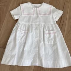 baby Dior セーラーカラー ワンピース ホワイト - メルカリ