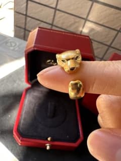 カルティエ Cartier パンテールドゥカルティエリング K18YG パンサー