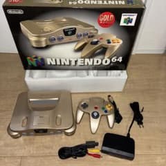 상태좋음 NINTENDO 64 골드 장난감 등 한정 상자 포함 동작 OK