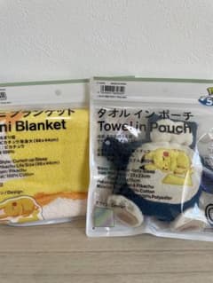 ポケモンスリープ ファミマ限定 ミニブランケット タオルインポーチ 2点セットのサムネイル