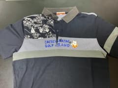 CASTELBAJAC SPORT 半袖ポロ タグ46 紺グレーのサムネイル