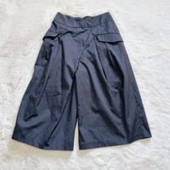 イーハイフンワールドギャラリー ワイドガウチョパンツ フレア カーゴ ボリューム