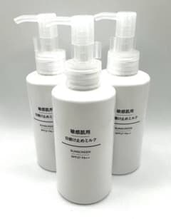 無印良品 敏感肌用 日焼け止めミルク150ml（SPF27・PA++）3個セットのサムネイル