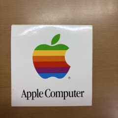 【レトロ？】Apple Computer レインボーロゴ ステッカーのサムネイル