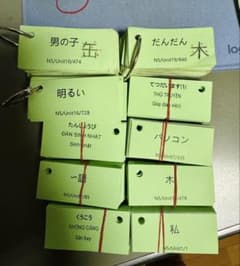 【N5対応】手書き部首付き単語カード240字のサムネイル