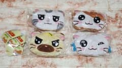 ハム太郎　ふわふわフェイスポーチ　4種