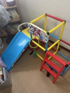 ミッキー＆ミニー ジャングルジム すべり台 バスケットゴール付のサムネイル