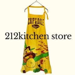 212kitchen store, 디즈니, 앞치마, 칩 & 데일, 옐로우