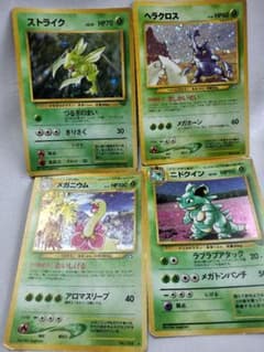 旧裏 草タイプ ヘラクロス ストライク メガニウム ニドクイン ポケモン