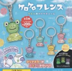 ケロケロフレンズ カエルのクリアチャーム 2種セットのサムネイル
