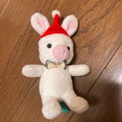 ぶたうさぎ　キーホルダー　クリスマス　美男ですねのサムネイル