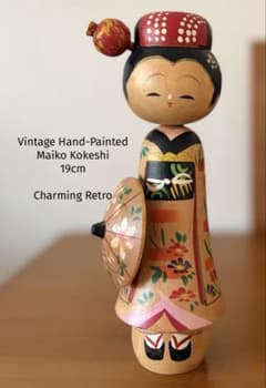 Retro elegant Maiko elegantレトロ舞妓こけし19cm - メルカリ