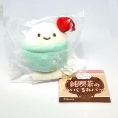 にっこりーノ にっこりーノパーク 純喫茶のぬいぐるみ クリームソーダ にっこりーノ クオリア ミニ純喫茶のぬいぐるみバッジ クリームソーダ