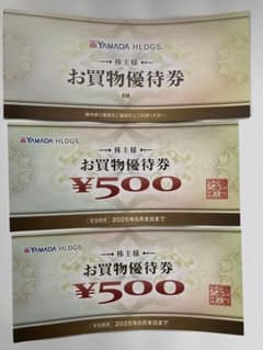 ★ヤマダ電機★お買物優待券4000円分★500円券×8枚★株主優待券ヤマダデンキのサムネイル