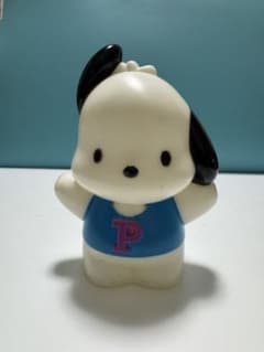 Pochacco piggy bank figure doll Sanrio plastic 1990s Heisei retro