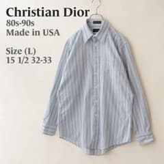 80s-90s USA製 Dior MONSIEUR マルチストライプシャツ L - メルカリ