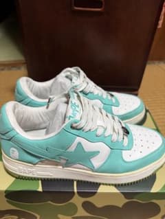 BAPE STA スニーカー ホワイト ライトブルー